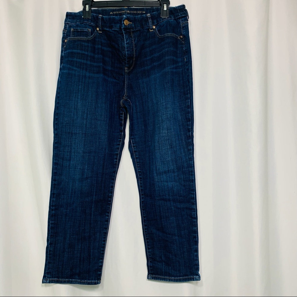 Chicos So Slimming Girlfriend Crop Jeans Size 14 (2.5)